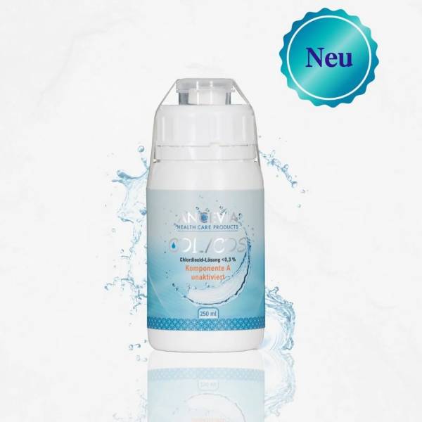 ANCEVIA Chlordioxid CDL | 2 Komponenten (A-250ml + B-Tablette | Desinfektion Wasserfilter