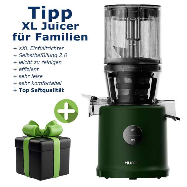 Hurom H80ST Slow Juicer in Kale Green