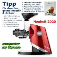 Sana Supreme EUJ-727 Slow Juicer rot (gebraucht)