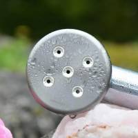 Kristall Wirbeldusche "Kleine Rose 5" | Silber | LifePower