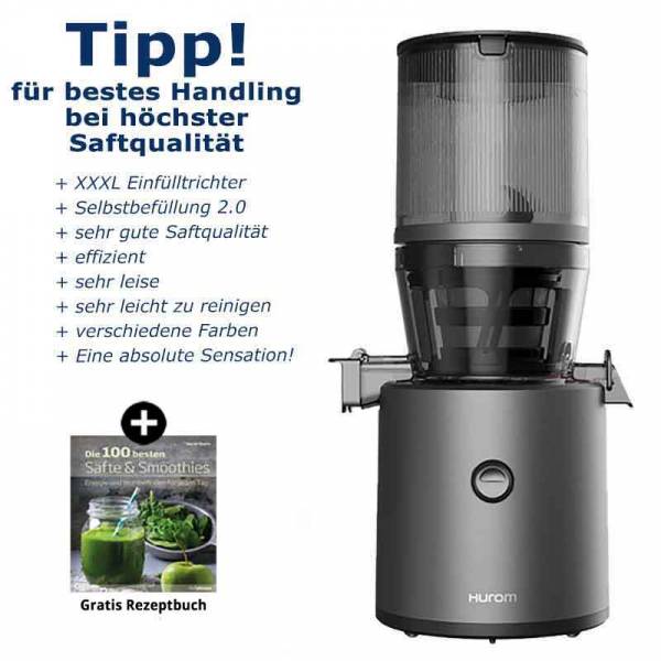 Hurom H320N Whole SlowJuicer (Premium Serie) | Vorführgerät titangrau