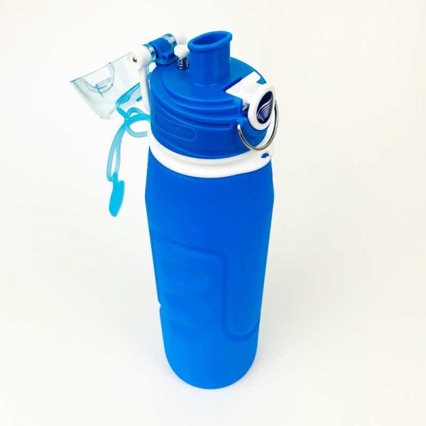 WaterVitalis Reisefilter & Notfilter | Disrupter (virensicher) 750ml blau