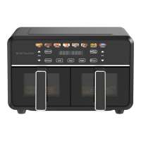 Wartmann Airfryer WM-2511 AF Dual 11 L Heissluftfritteuse Frontansicht