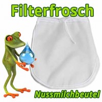 Nussmilchbeutel ❀ Filterfrosch Nylon & Hanf | Feinheit 200μm