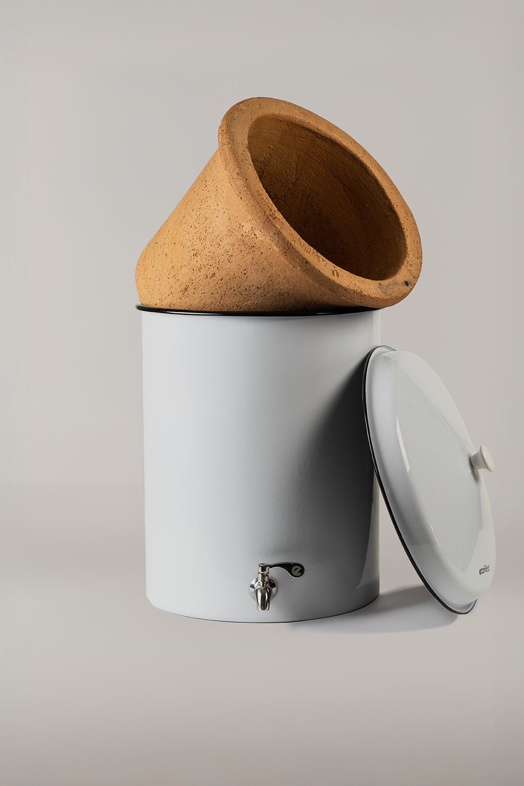 Ecofiltro 20L Keramik-Schwerkraftfilter in Weiß